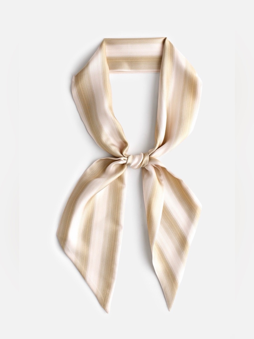 NWT Madewell 100% Silk Twill Tie In Faded Khaki